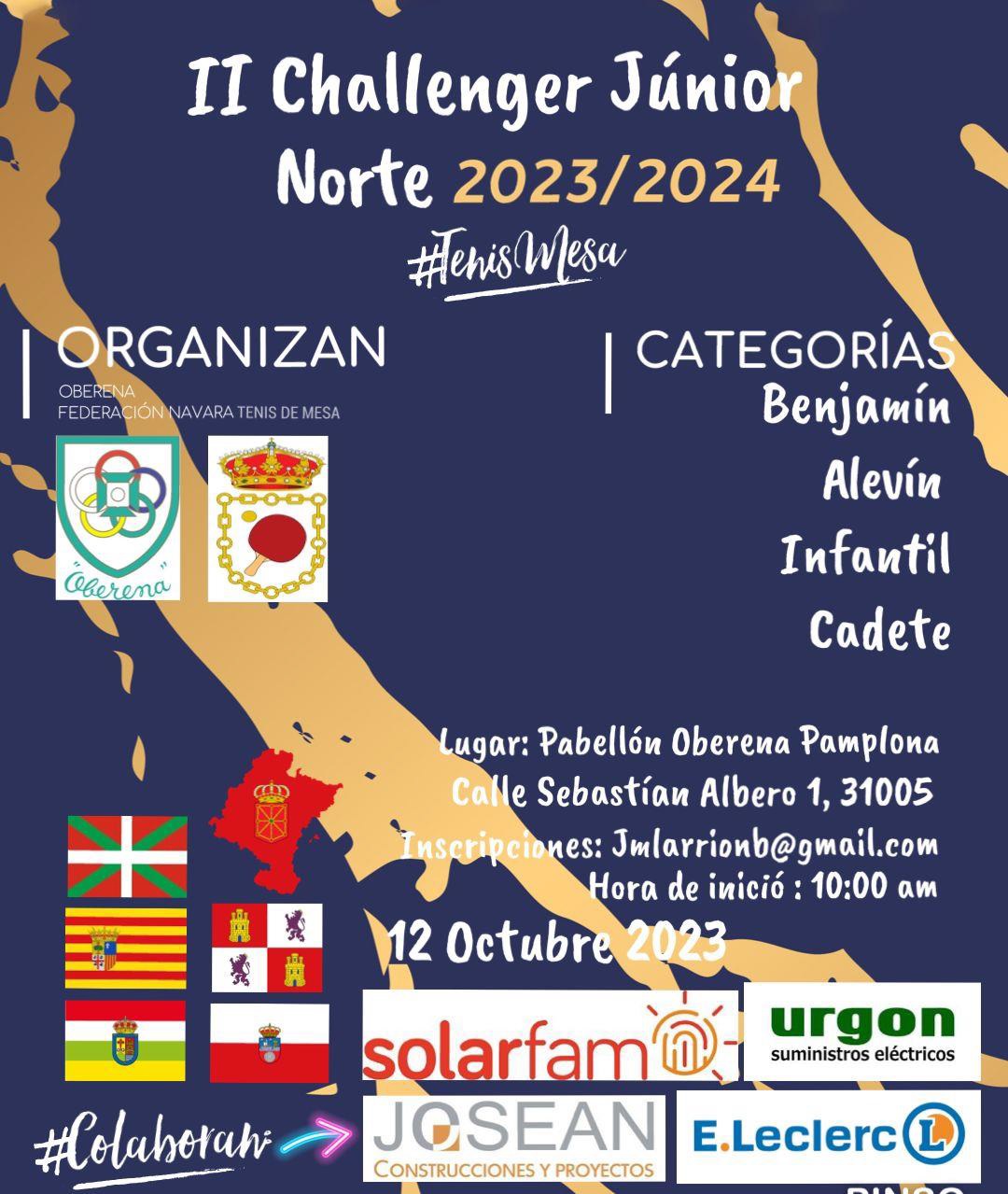 II Challenger J&uacute;nior Norte en Oberena (Pamplona)